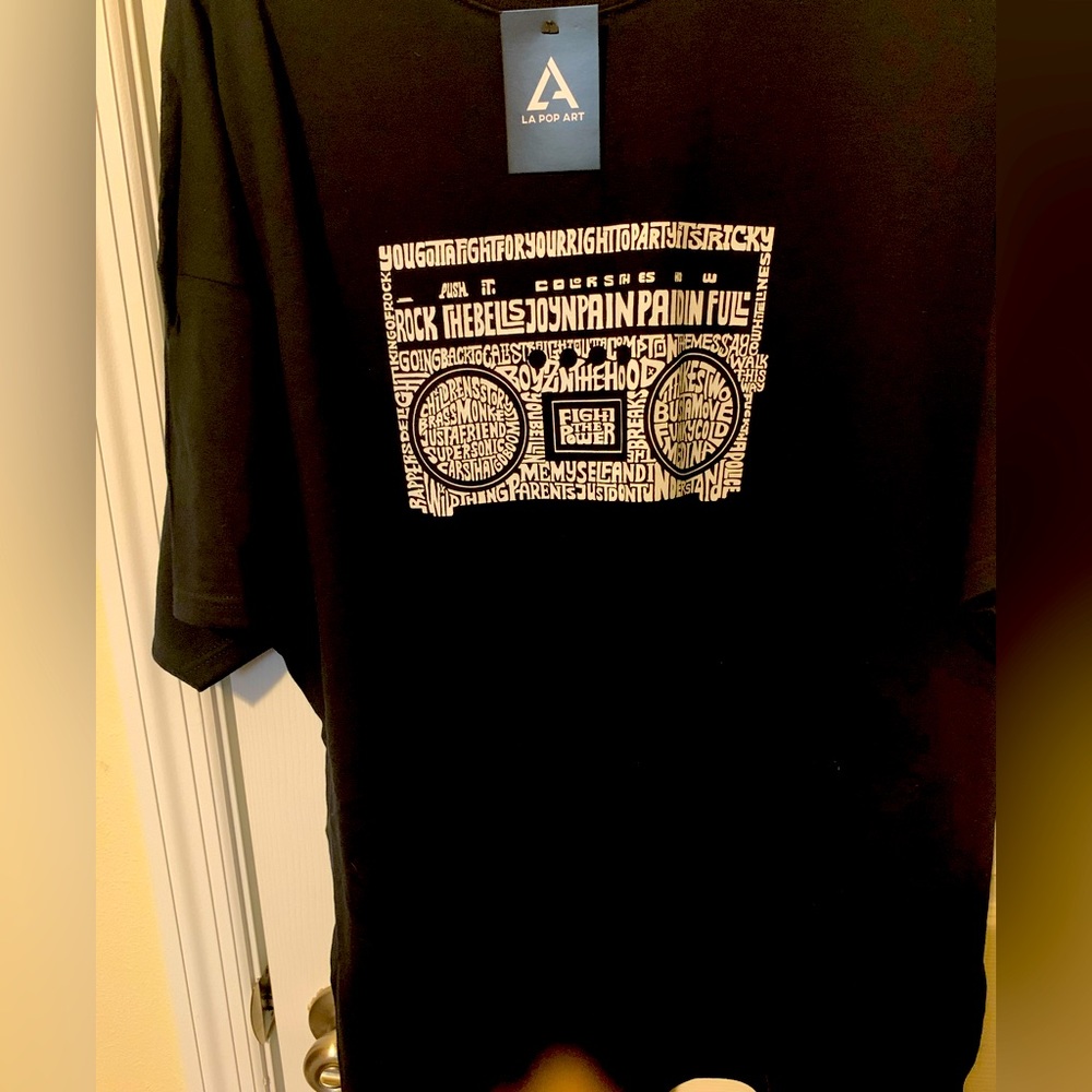 3X LA Pop Art Graphic 80’s Hip Hop T-shirt